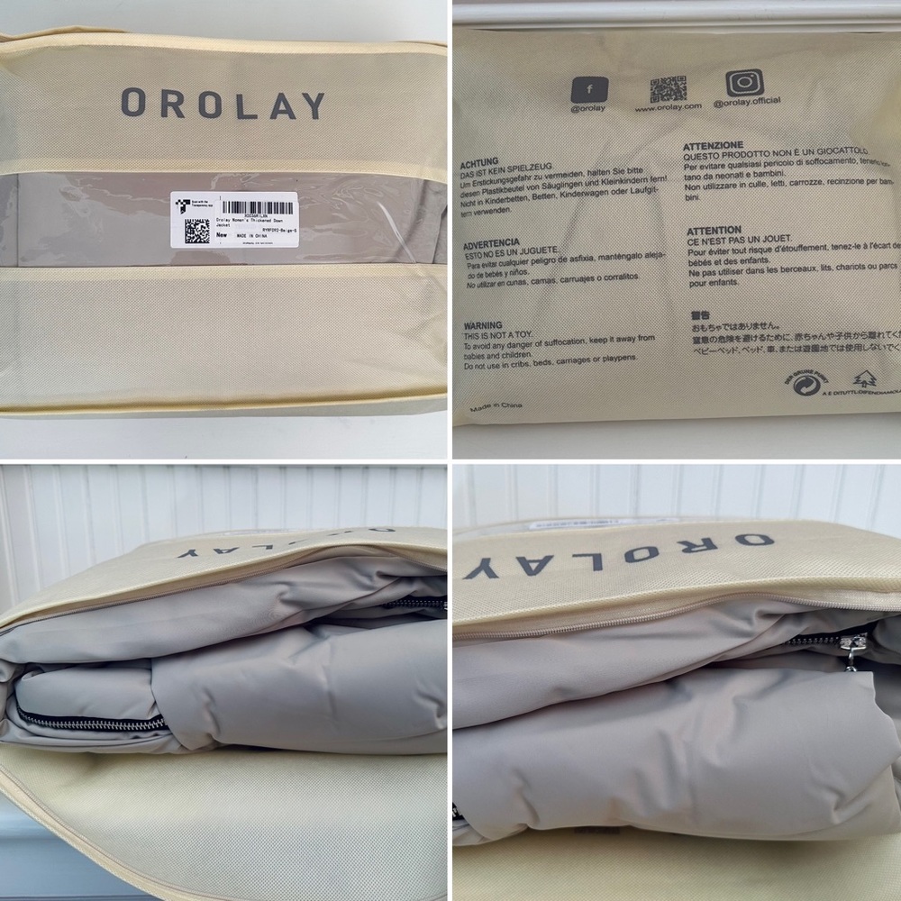 NWT Orolay Coat BEIGE SMALL Thickened Down Jacket Warm Coat UPDATED MODEL Womens - Picture 2 of 16